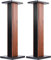 Suuiwau 24 inch(60cm) Wood Grain Speaker Stands - Universal Floor Pair Heavy Duty Surround Sound Studio Monitor Stand for Home Theaters with Sand Filling Tuning Function