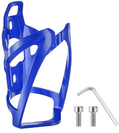 sourcing map Bike Water Bottle Holder 5.3 PC Universal Bicycle Bottle Cages Ultralight Cycling Hydration Brackets with Screws for MTB Mountain Road Gravel, Blue
