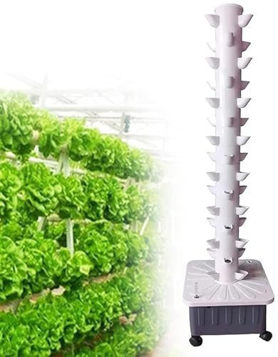 S istema Coltivazione A Torre I droponica, 45 Siti Per Piante Kit Coltivazione Giardinaggio Verticale Interno, Giardino A Torre Idroponico Per Erbe Aromatiche, Frutta E Verdura Interno