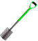 Bêche en acier carbone robuste pour creuser, désherber et planter | Outil de jardin résistant à la rouille avec manche en acier robuste et prise en main confortable