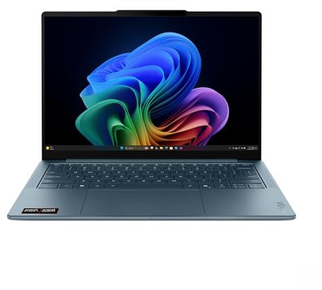 Lenovo Yoga Slim 7 Notebook Copilot+ PC - Display OLED 14 WQXGA (1920x1200), AMD Ryzen AI 7 350, RAM 32 GB, 1 TB SSD, Grafica AMD Radeon 860M, Windows 11 H, 2 anni Premium Care - Tidal Teal