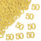Konfetti Groß 50 Geburtstag Deko, 100 Stk goldene hochzeit tischdeko, Confetti Tischdeko Deko 50 Geburtstags Frau Mann, 50th Birthday Streudeko Zahlenkonfetti zum Geburtstagsdeko Tisch