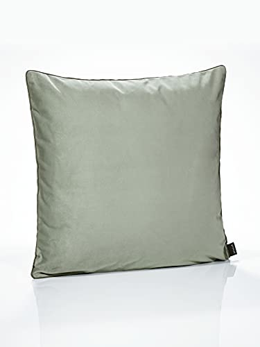 PAD - Elegance - Samt Kissen, Zierkissen, Kissenhülle - 40 x 40 cm - Farbe: Mint Grün - ohne Füllung