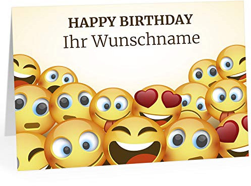 XXL Geburtstagskarte (A4) | PERSONALISIERT | witziges Motiv | mit Umschlag | Glückwunsch zum Geburtstag | Klappkarte mit Ihrem Wunsch-Text | personalisierte Grußkarte | Maxikarte extra groß