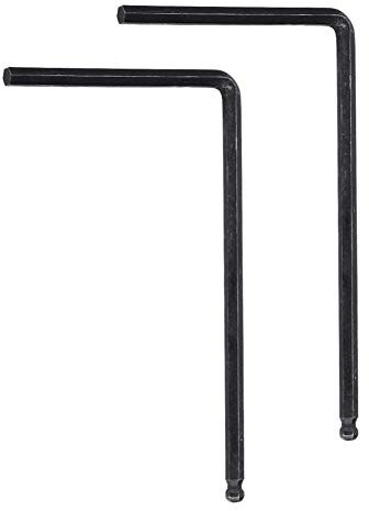 Gitarrenschlüssel, 2 Stück Metallschlüssel Werkzeug 4mm / 5mm Kugelkopf für Akustikgitarre( Schwarzes 4mm)