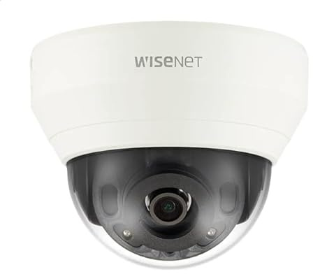 HANWHA TECHWIN QND-6030R 1/3 2 MEGAPIXEL CMOS Fixed 6.0MM Lens H.265 Infrared Wide Dynamic Indoor IP Dome Camera- POE OR 12V DC