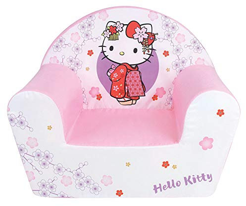 Fun House Hello Kitty Clubsessel, Herkunft Frankreich, für Kinder, 52 x 33 x 42 cm, Stoff, Weiß