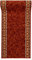 Mazovia rutschfest Teppich Läufer Flur - Klassisch Muster Teppichläufer - Kurzflor Flurläufer für Vorzimmer, Schlafzimmer - ÖKO-TEX Zertifiziert - Meterware Terracotta Rost - 120x275cm