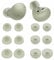 6 Pairs Silicone Galaxy Buds 2 Ear Tips Earbuds, S/M/L 3 Size Soft Rubber Flexible Eartips Buds Wing Tips Fit in Case Compatible with Samsung Galaxy Buds 2 / Galaxy Buds Plus - Olive Green