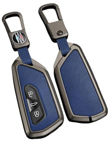 OTMIK Zink Legierung Leder Auto Schlüssel Abdeckung passend für VW Volkswagen Golf 8 MK8 ID.3 ID.4 Cupra Skoda Octavia A8 SEAT Leon MK4 Formentor Tarraco Schlüsselhülle Zubehör