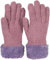 styleBREAKER Damen warme Winter Handschuhe mit Perlmuster und Fleece, Thermo Strickhandschuhe, Fingerhandschuhe 09010032, Farbe:Mauve