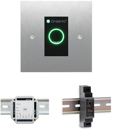 GreenKi Finger- & Kartenreader/Türöffner + 12V DC DINRail-Netzteil + SM Sicherheitsmodul