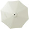 Outsunny Toldo de Recambio de Sombrilla de 3 m Toldo de Repuesto para Sombrilla de Patio con Ventilación Superior Cubierta de Repuesto para Parasol de Poliéster para Exteriores Crema