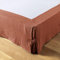Cache sommier 140x190 cm Gaze de Coton Terracotta
