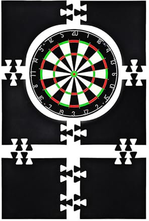 Dartboard-Einfassung mit verlängerter Länge, Eva-Dartboard-Wandschutz, 27 x 40 Zoll große Schutzplatte für Dartboard, spleißbare Dartboard-Rückwand-Surround, multifunktionale Dartboard-Rückseite
