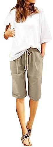 CXKOLD Pantaloncini Donna Estivi Short Neri Donna Eleganti Salopette Jeans Donna Gonna Jeans Wide Leg Donna Pantaloni Donna Larghi Viscosa Pantaloni Donna Vita Bassa Felpe Donna Tuta Donna Leggera