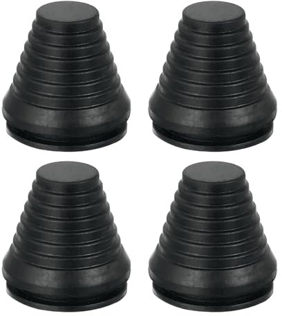 QUARKZMAN 4 Stück Kabeldurchführung Turmförmige 30mm 1,18 Zoll Bohrloch, Gummistopfen Gummitüllen Gummidichtungen Set für Maschinen, Elektrogeräte, Kabel, Draht, Stecker