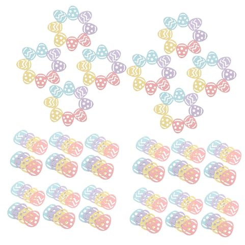 ifundom 100stücke Bunte Ostern Konfetti Eier Für Festliche Tischdekorationen Bei Ostern Geburtstagsfeiern Und Festivals Accessoires Für Fröhliche Atmosphäre
