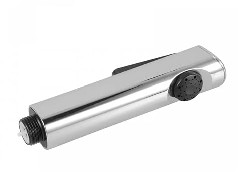 Bargin Bidet Sprayer Cloth Diaper Sprayer Bathroom Handheld Bidet Toilet Stainless Steel Tap Spray Shattaf Toilet Cleaning Faucet,Black (Silver Long)