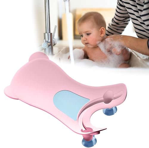 Baño de lavabo infantil, herramienta de lavado rápido de glúteos de bebé portátil para lavabo de mostrador, bañera, uso diario, lavabo ergonómico para bebés recién nacidos y niñas