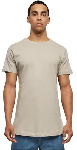 Urban Classics Men's Shaped Long T-Shirt, Grey (Cloud), Medium (Manufacturer Size: M)