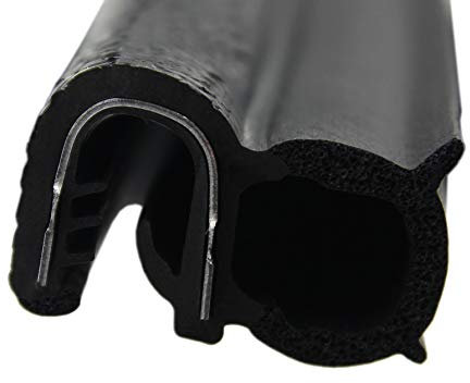 DS22 Dichtungsprofil von SMI-Kantenschutzprofi - Klemmbereich 5-6 mm - mit Dichtung seitlich aus EPDM Moosgummi - Dichtungsprofil - einfache Montage, selbstklemmend ohne Kleber (5 m)