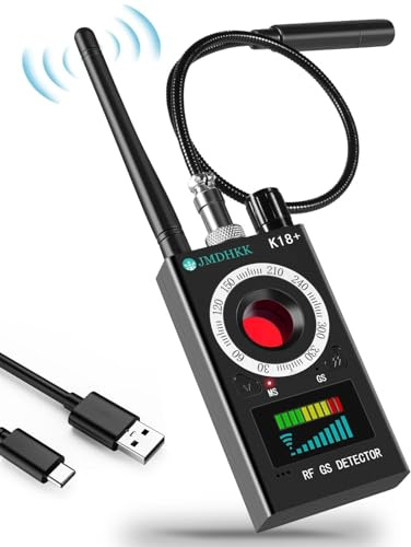 JMDHKK Multifunktionaler Privatschutz: Verborgene Kamera Detektor, Magnetischer GPS-Tracker Finder, Abhörgerät Scanner für Hotels, Ferienwohnungen, Autos, Büros