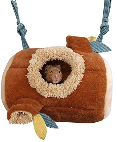 Hamster Bett, Winter Hängematte Plüsch Nest Höhle, Haustier Aufhängen Spielzeug Kuscheln Hütte, Warm Baumwolle Hamster Nest, Kleine Tier Schlafplatz Für Eichhörnchen Chinchilla Meerschweinchen Ratte