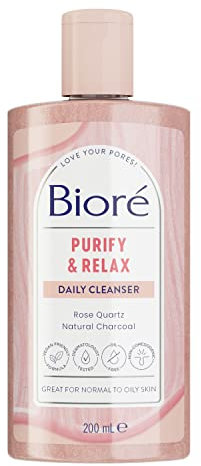 Biore Purify and Relax Daily Cleanser, 200 ml