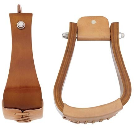 American Heritage Equine Western Sloped Wooden Roper Stirrups