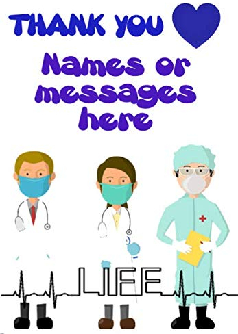 Gifts for All 2016 Dankeskarte, Krankenschwester-Arzt, NHS-Karte, kann für jede Veranstaltung erstellt werden, A5-Grußkarten von Gifts for All 2016 aus Derbyshire UK