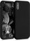 kwmobile Hülle kompatibel mit Apple iPhone XS Hülle - gummierte TPU Silikon Handyhülle - Schutzhülle für kabelloses Laden - Case in Schwarz matt