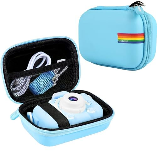 Leayjeen Kids Camera Case Compatible with Waterproof Digital Camera Underwater Camera (Case Only) (Light Blue)