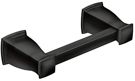 Hensley Toilettenpapierhalter mit Druck und Markierung, Schwarz matt