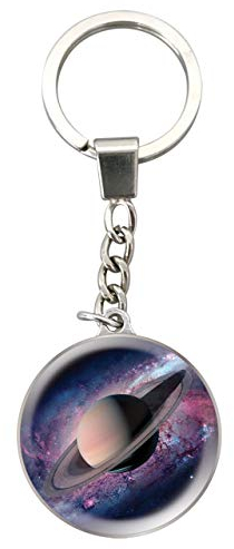 Magnidome Deluxebase Keyring - Crystal Glass Key Ring Charm. Domed Cat Picture Keyring with a Stainless Steel Chain