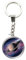Magnidome Deluxebase Keyring - Crystal Glass Key Ring Charm. Domed Cat Picture Keyring with a Stainless Steel Chain