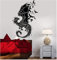 Wandaufkleber, Drachen Silhouette Vogel Fantasy Märchen Gothic Abstrakte Wandaufkleber Dekoration Wohnzimmer Kunst Aufkleber 57X86 Cm