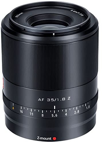 VILTROX AF 35mm F1.8 Focale Fissa Obiettivo per Nikon Z Attacco Fotocamera,Mirrorless Full-Frame,Messa a fuoco automatica,Grandangolare Obiettivo Lente per Nikon Z Serie Z5 Z50 Z6 Z6II Z7 Z7II Zfc
