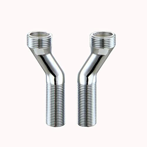 raccord excentré mitigeur douche mitigeur douche entraxe 80mm g1/2 raccord Adaptateur de robinet de baignoire en cuivre mural G1/2G3/4 tuyau d'eau chaude et froide,Chrome B