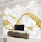 XTSWallpaper Auto Adhésif Stickers 3D Muraux - 250X175Cm Or Marbre Texture - Papier Peint Murales Panoramique 3D Papier Peint Personnalisé Photo Murale Cafe Tv Fond Peinture Murale