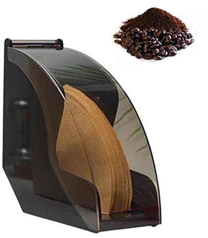 Kaffeefilterhalter, Kaffeefilterbox mit staubdichter, 4 FarbenKaffeefilteraufbewahrung Abdeckung Filterpapierhalter für Coffee Shop Home Aufbewahrungskapazität von 100 Stück Papierfilter