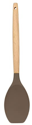 MENASTYL - Spatule cuillère en silicone avec manche en bois ELIOTT - 5040183 - Idéale pour servir et mélanger vos plats mijotés