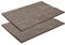 Carpido rutschfeste Kokosmatte - 40 x 60 cm - 2er Set Grau - Nachhaltige Naturfaser für den überdachten Außenbereich - 100% Kokos Fußmatte - Türmatte Eingang