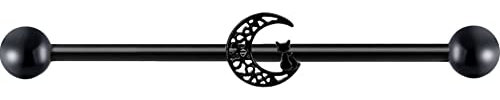 Holibanna Boucles Oreilles Lune Et Chat pour Femmes Accessoires Élégants Barbells Parfaites pour Toutes Occasions Et Styles De Mode