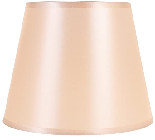 Lurrose Lampenschirm Klassische Stofflampenabdeckung Ersatzlampenschirm Für Tischlampen Stehlampe Pendellampen (Apricot)