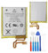 E-yiiviil Batería de Repuesto 616-0640 Compatible con iPod Nano 7 7th Gen A1446 MD481LL/A 616-0639 616-0640 con Herramientas