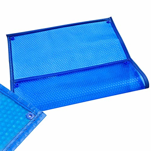 ZJKXJH Bâche de Piscine 1 2 3 4 5 M Large Couverture De Piscine Rectangulaire, Chauffage Solaire Isolant Très Résistant, Anti-décidue-Anti-poussière (Color : Round Bubble, Size : 3x3m/9.8x9.8ft)