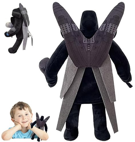 YISKY sk-ibidi to-ilet Plush Tv Man Titan, 30cm Upgraded Titan Cameraman Stress Relief Plush Toy, Cameraman Series, sk-ibidi to-ilet Plush Toys, für Fans Halloween Weihnachten Geburtstagsgeschenke