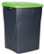 Cubo de basura verde para reciclar materiales de vidrio | Capacidad de 15, 25 o 45 litros | Tres Medidas (45 L)