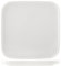 H&H Madrid Piatto in Porcellana Bianco Quadro, 28cm